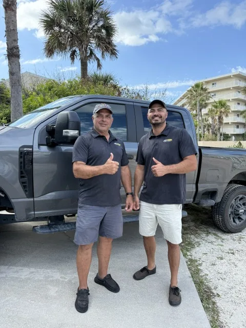 Michael and his son — the father and son team behind Jax Junk Solutions, Jacksonville FL